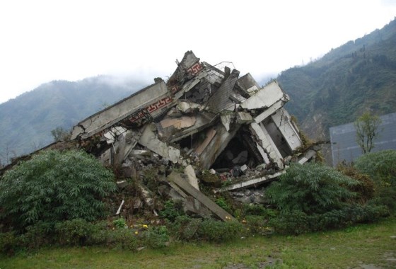 映秀地震遗址